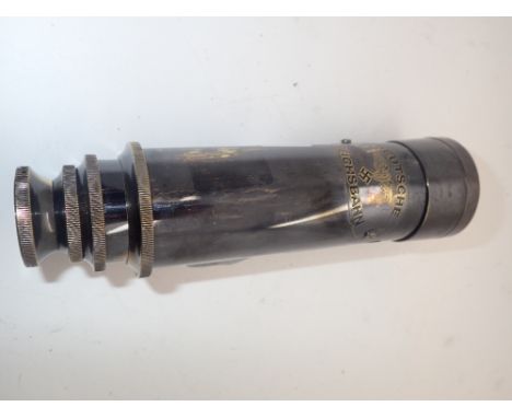 Brass German three draw telescope