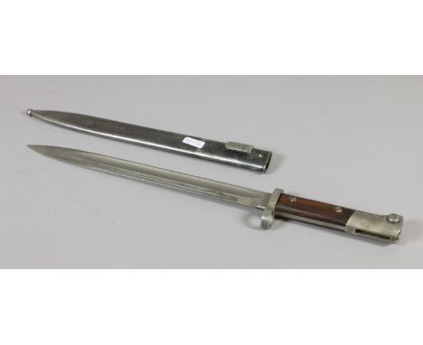 A Czech bayonet in metal scabbard E3 48.