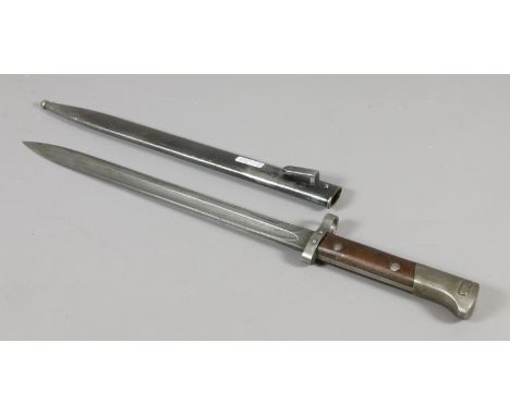 A Czech bayonet in metal scabbard E3 46.