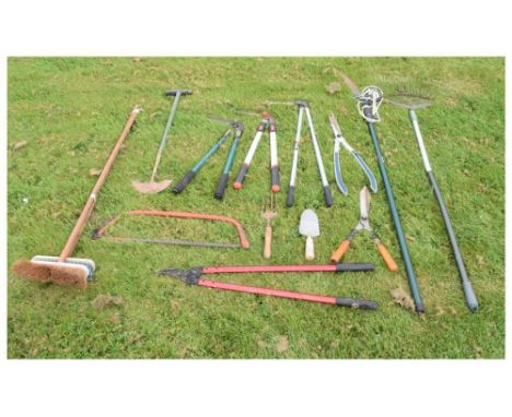 Mixed quantity of garden tools