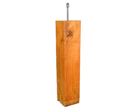 Modern Design - Solid oak lamp, 86cm high