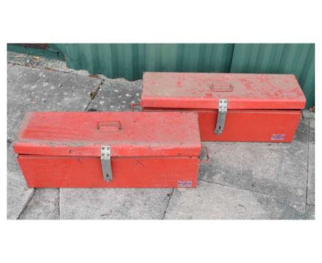 Two Red Roebuck tool chest