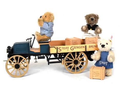 Steiff  - 'Lieferwagen mit Teddybären' (Delivery Truck With Teddybears), no.00756, with certificate, boxed with outer card bo
