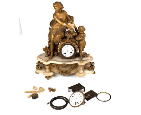 19th Century French mantel clock in parts