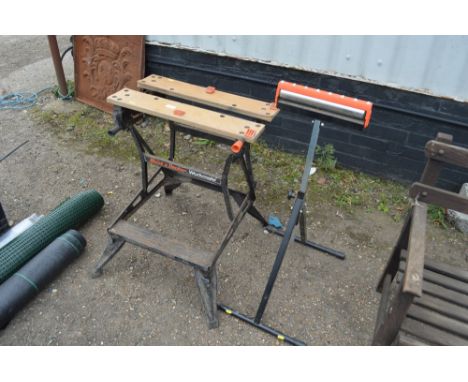 A Black &amp; Decker Workmate; together with a roller 