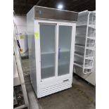 American Biotech Supply glass door refrigerator