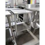 stainless table w/ undershelf