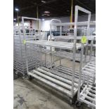 aluminum cooler rack, on casters