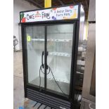 True 2-glass door refrigerated merchandiser