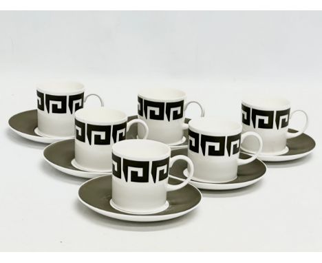 Susie Cooper. A 12 piece “Keystone” fine bone china coffee service, by Susie Cooper