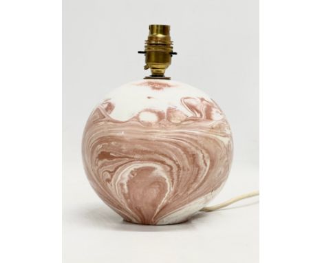 An Italian Mid Century pottery table lamp. 23cm