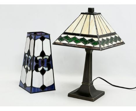 A Tiffany style table lamp and shade. 40cm