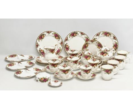 Royal Albert LTD 1962. A 39 piece Royal Albert “Old Country Roses” tea service. 34 marked 1962.