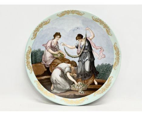 Hutschenreuther, Germany. A 20th Century German porcelain “Royal Vienna” charger. 32cm