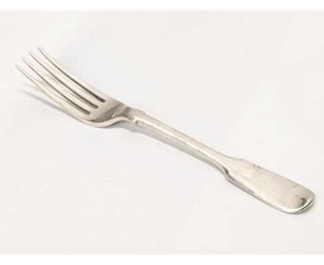 A set of 6 Early 19th Century, William IV, silver forks by Joseph &amp; Albert Savory. London, 1835. 310.5g. 17cm