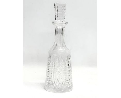 A large Waterford Crystal “Clare” decanter. 33cm