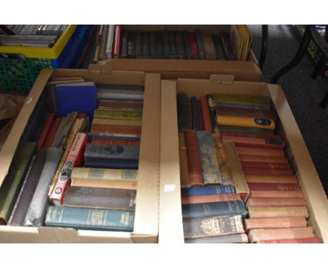 Three cartons of mixed genre books Including The Modern Woman's Home Doctor, I.C.S. Reference Library 'Cam, Fancy Anix, Autom