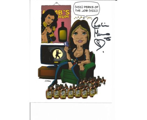 Caroline Munro The spy who loved me signed 10x8 colour picture Actress. Good Condition. All autographs are genuine hand signe