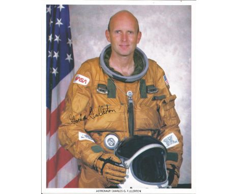 Charles G Fullerton signed 10x8 colour portrait photo. (October 11, 1936 - August 21, 2013) was a United States Air Force col