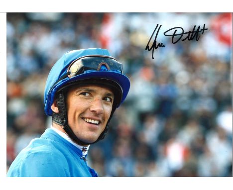 Horse Racing Frankie Dettori 12x16 signed colour photo. Lanfranco Frankie Dettori, MBE (born 15 December 1970) is an Italian 