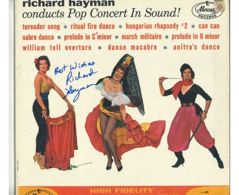 Richard Hayman signed 33rpm record sleeve of Pop Concert in Sound. Record included. (March 27, 1920 - February 5, 2014) was a