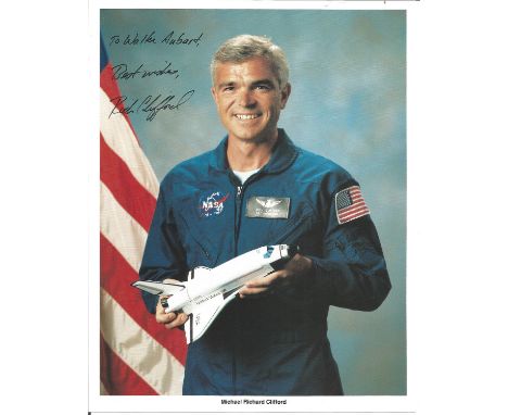 Michael Richard Clifford signed 10x8 colour NASA portrait photo. former United States Army officer and NASA astronaut. Cliffo