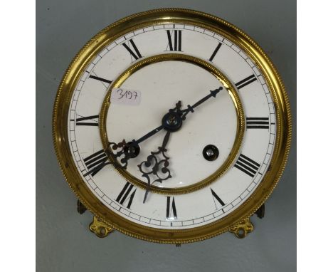 UHRWERK FÜR GROSSUHR / WANDUHR / REGULATOR - DRP, um 1900. Schlüsselaufzug (ohne Schlüssel), auf dem Werk gemarkt "Deutsches 