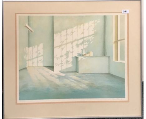 A framed limited edition 125/175 pencil signed lithograph, by Olivier Raab, Prov. Christie's Contemporary Art 1983, framed 79