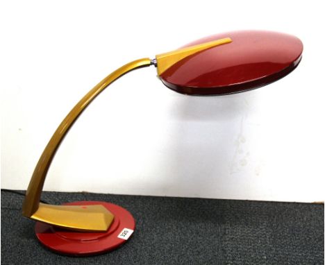 A contemporary Fase metal desk lamp, H. 42cm. Prov. Private West End of London collection.
