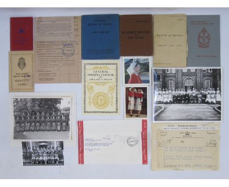 Military ephemera 'Army Form I I224 Army Blood Transfusion Service', 'Compassionate Leave from Overseas-all Ranks in the army
