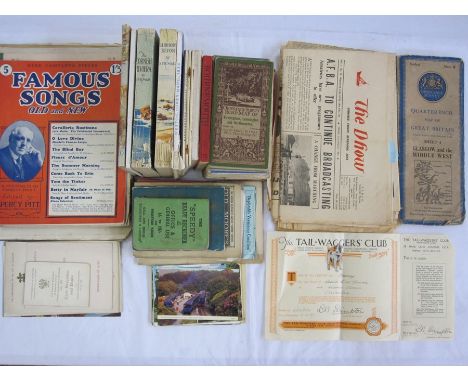 Quantity of ephemera to include various Ordnance Survey and other maps, various travel guides to include North Wales, Cornwal