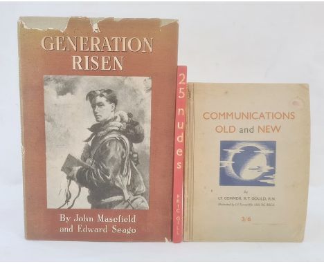 Seago, Edward and Masefield, John"A Generation Risen", Collins, 2nd impression June 1943, plates, pale green cloth with red t