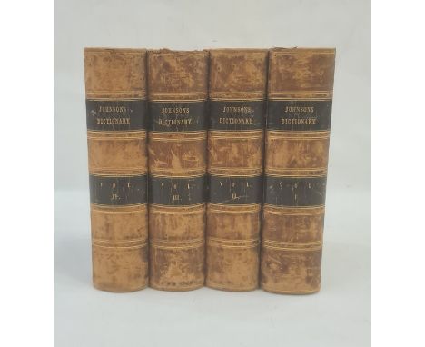 Johnson, Samuel "A Dictionary of the English Language ..., to which a prefix to history of the language and an English gramma