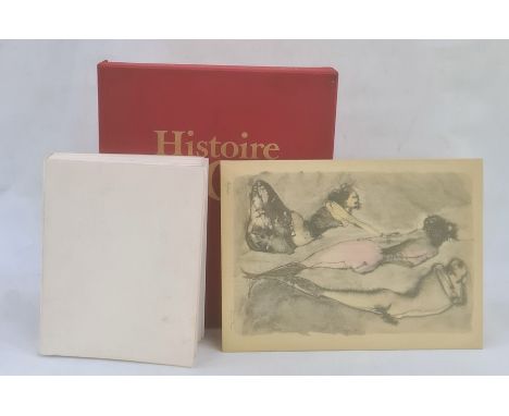 Reage, Pauline " Histoire d'O"  illustre par Leonor Fini [1975], in original red cloth presentation case, original lithograph