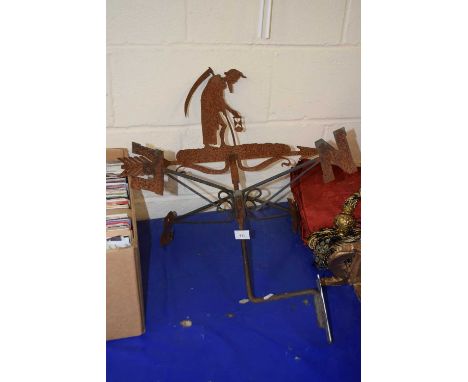 An iron weather vane