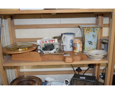 Mixed Lot: Wall mounted barometer, Spode decorated vase and other items