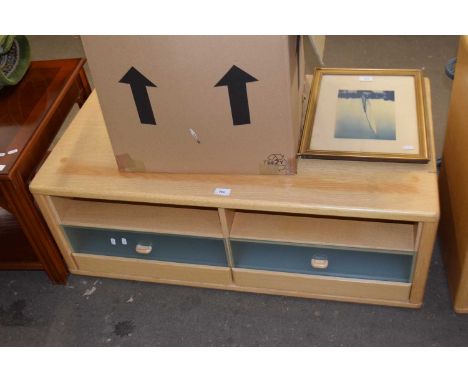 Light wood television stand