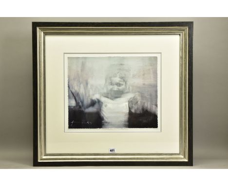 CHRISTIAN HOOK (BRITISH 1971) 'FRAGMENTED MEMORIES III', A MONOCHROME PORTRAIT, signed limited edition print 2/195, with cert