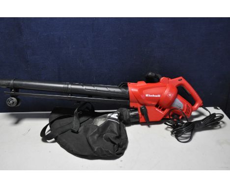 A EINHELL GC-EL2500E Einhell leaf blower and garden vac with adjustable power with bag and carrying strap (PAT pass and worki