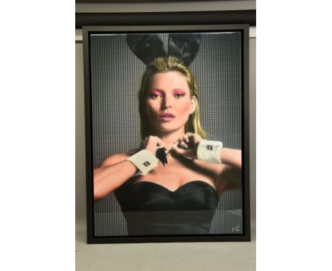 NICK HOLDSWORTH (BRITISH CONTEMPORARY) 'NOUGHTIES PLAYBOY', a portrait of Kate Moss, signed limited edition print, 20/95 with