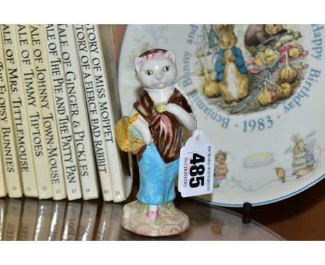A SMALL COLLECTION OF BEATRIX POTTER CERAMICS AND BOOKS, comprising a BP-3 figure of 'Susan', a Wedgwood 1983 Peter Rabbit &a