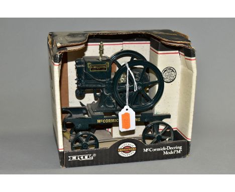 A BOXED ERTL McCORMICK-DEERING MODEL M VINTAGE GASOLINE ENGINE MODEL, no 4351, 1:6 scale, in original box (Condition report: 