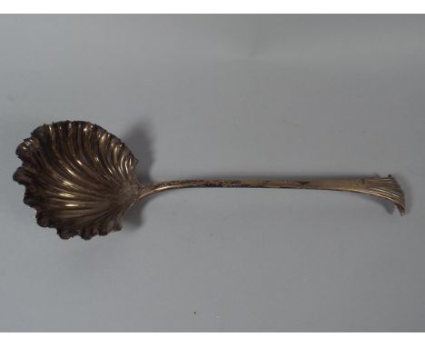 A Large Silver Ladle Sheffield 1908