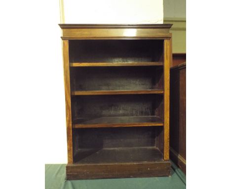 An Edwardian Three Shelf Open Bookcase