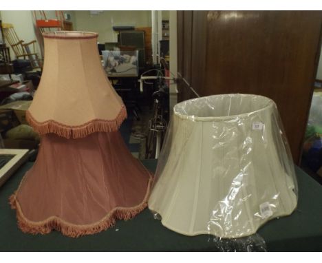 Three Standard/Table Lamp Shades, One as New