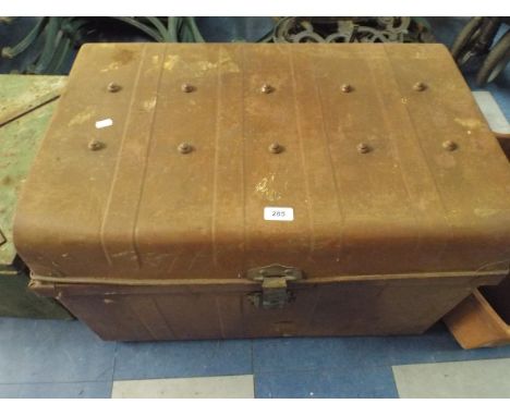 A Metal Travelling Trunk 