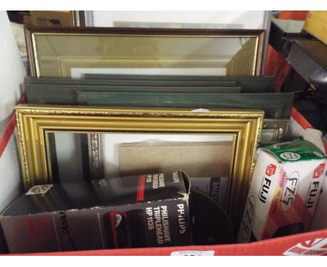 A Box of Pictures, Picture Frames, Camera and Shaver