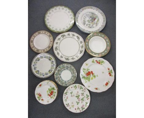 A late 20th century Noritake Eroica part dinner service, a Royal Doulton Canton part dinner service and mixed bone china plat