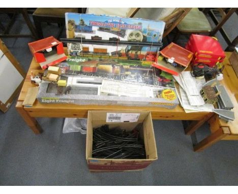 A Hornby The World of Thomas the Tank Engine electric train set, a boxed Hornby Eight Freight Electric train set and a select