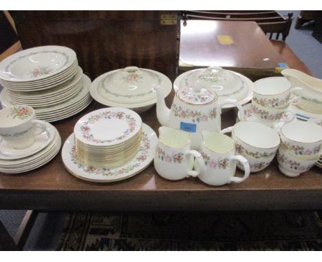 A Royal Doulton Fairfield part dinner service and a retro St Michael's bone china tea service 